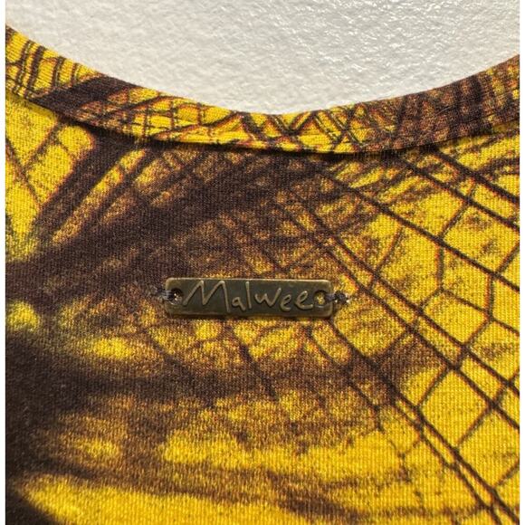 Malwee Brazil Women’s Size Medium Abstract Maxi Dress Sleeveless Tribal Boho - Picture 7 of 11